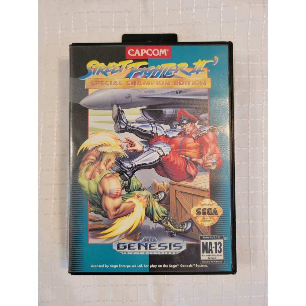 Street Fighter II Special Champion Edition Sega Genesis CIB Capcom T12016 16001